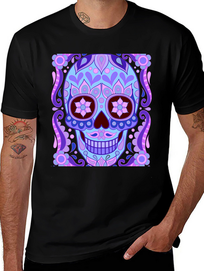 Day of the Dead Sugar Skull Graphic Tee