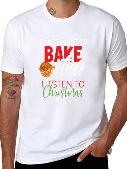 Festive Baking T-Shirt: Christmas Music & Treats