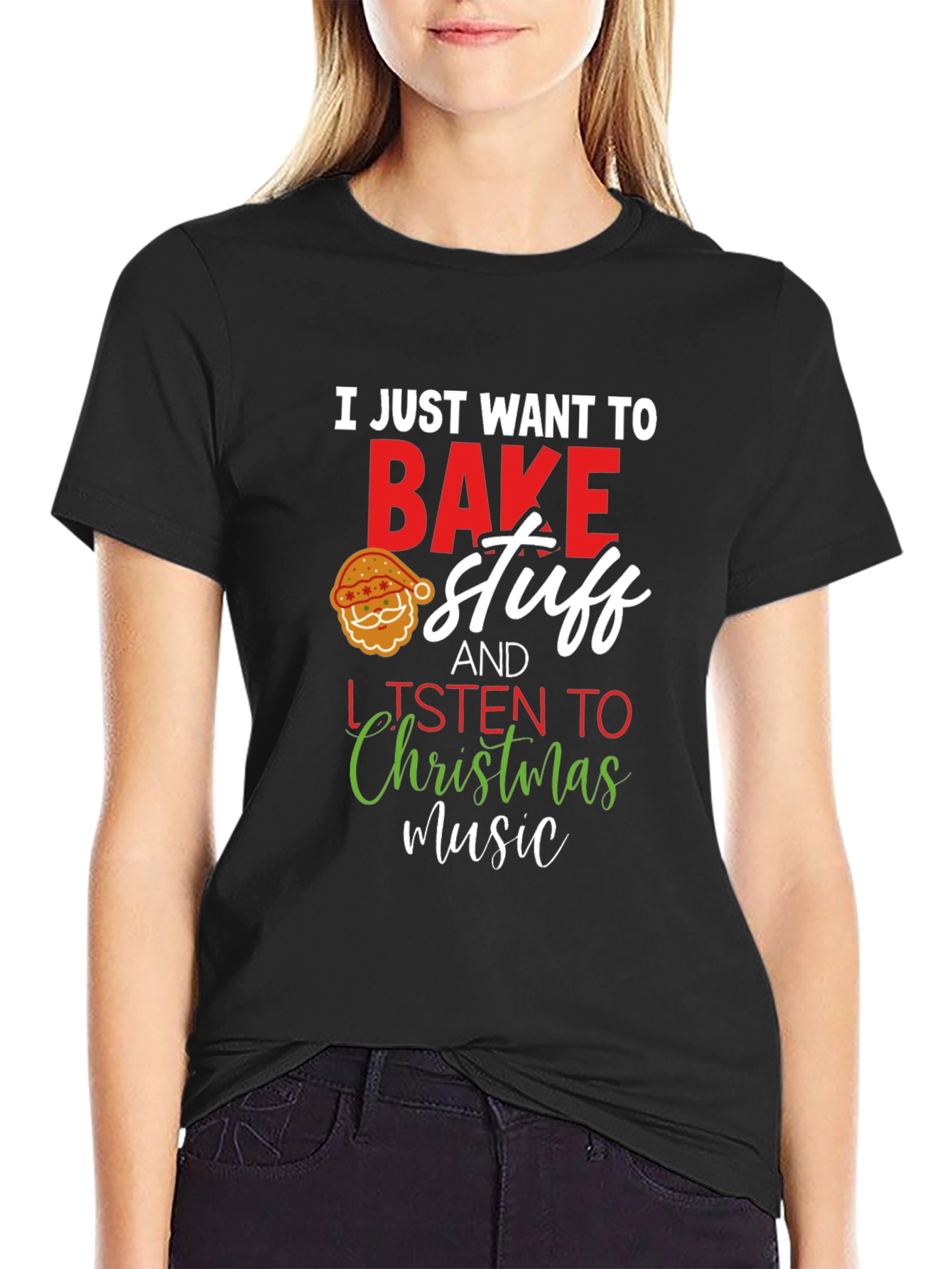 Festive Baking T-Shirt: Christmas Music & Treats