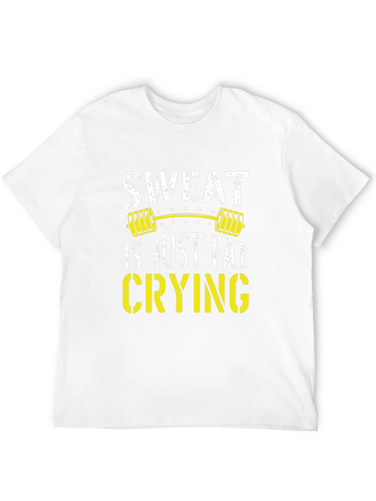 Sweat is Just Fat Crying Graphic T-Shirt