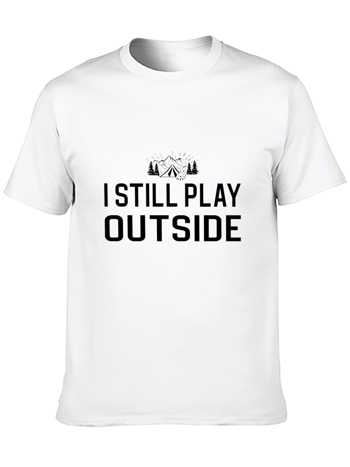 I Still Play Outside Black T-Shirt