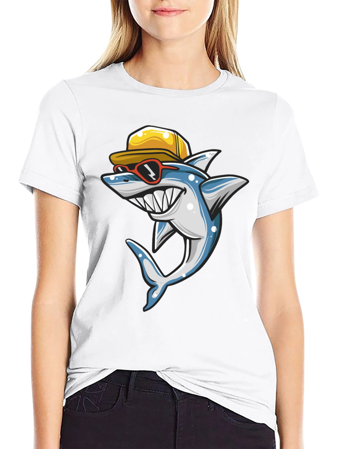Cool Shark Graphic T-Shirt - Summer Style