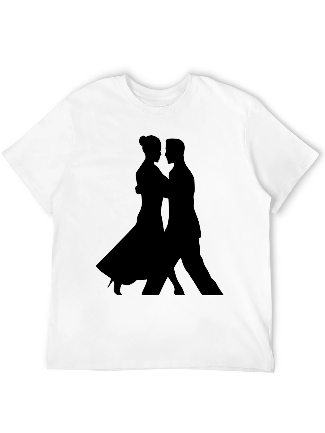 Tango Silhouette Graphic Tee - Sleek Black Shirt