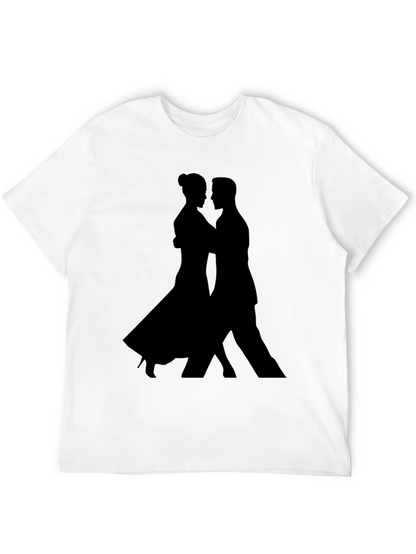 Tango Silhouette Graphic Tee - Sleek Black Shirt