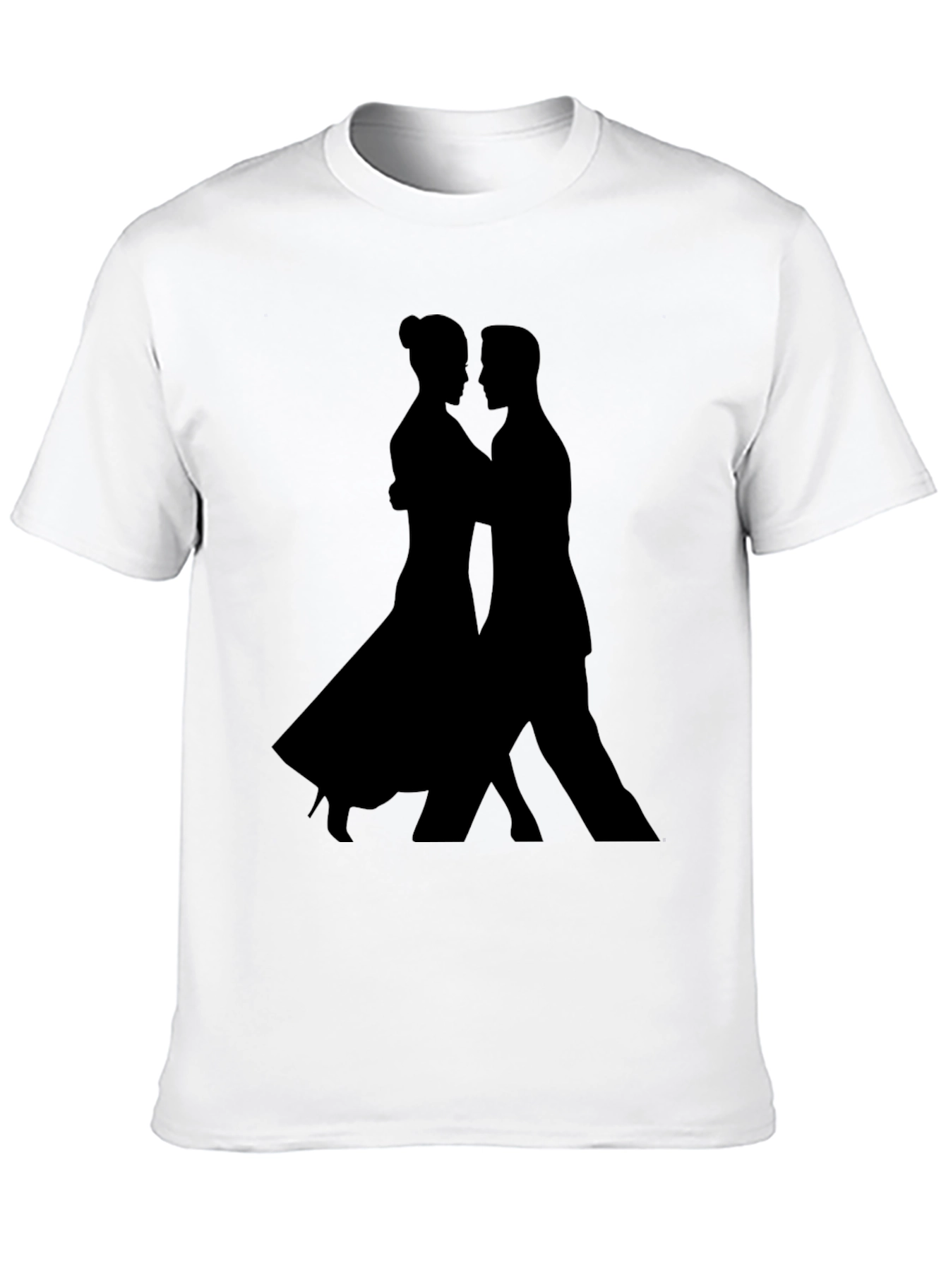 Tango Silhouette Graphic Tee - Sleek Black Shirt
