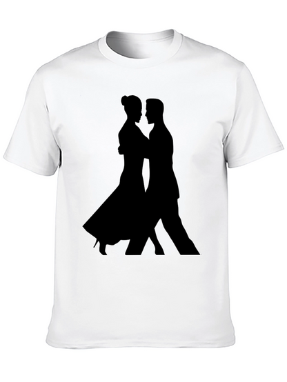 Tango Silhouette Graphic Tee - Sleek Black Shirt