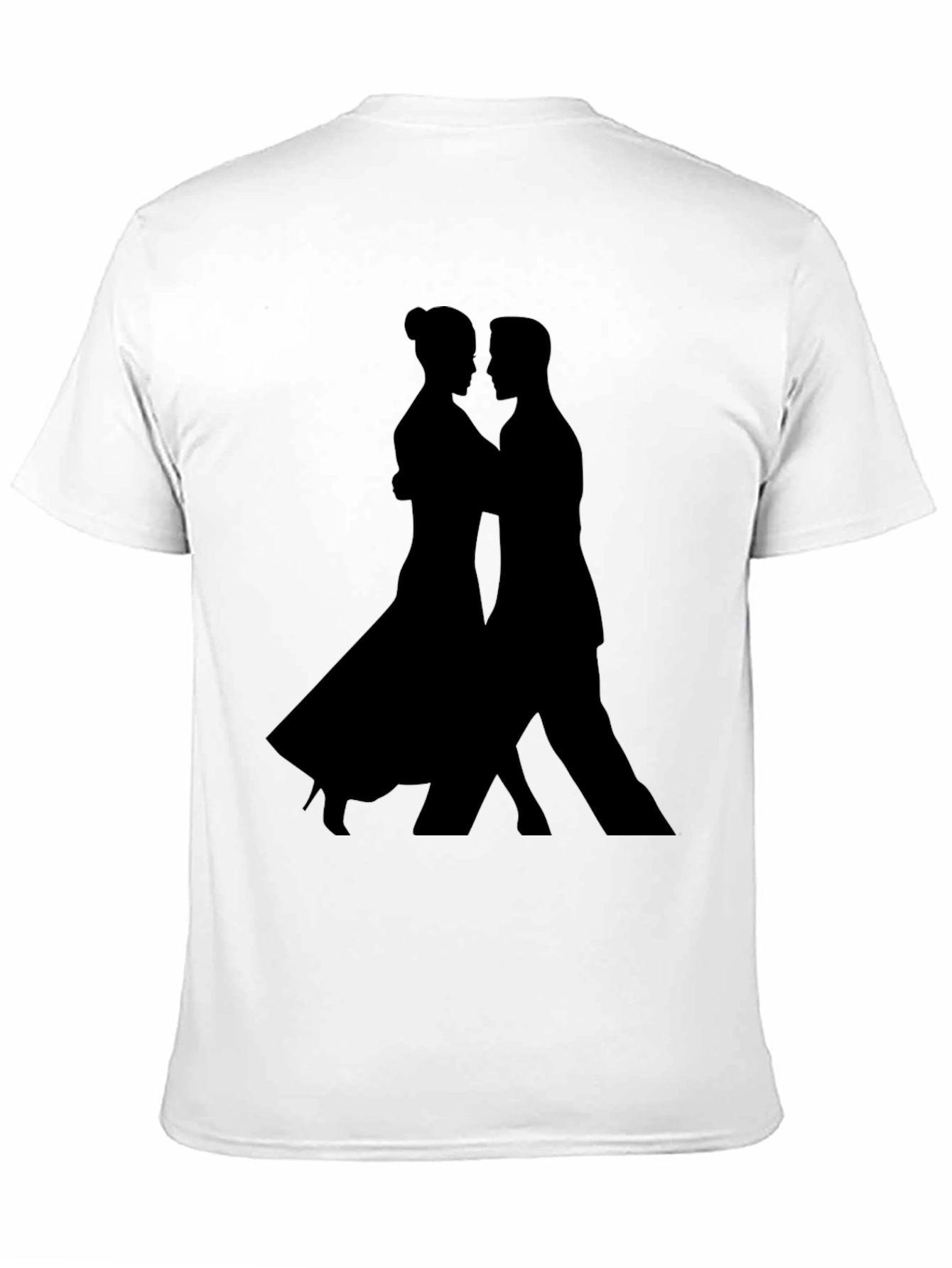Tango Silhouette Graphic Tee - Sleek Black Shirt