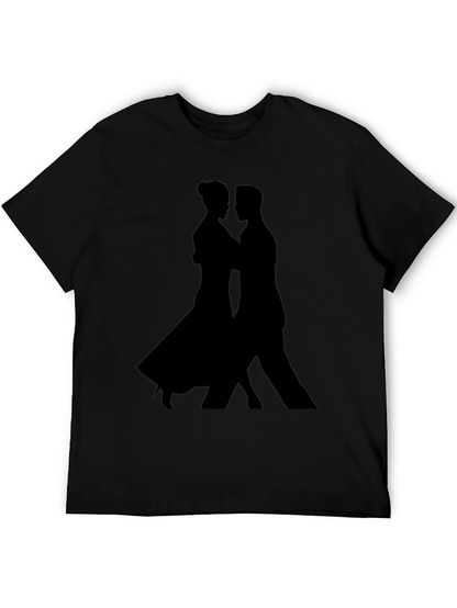 Tango Silhouette Graphic Tee - Sleek Black Shirt