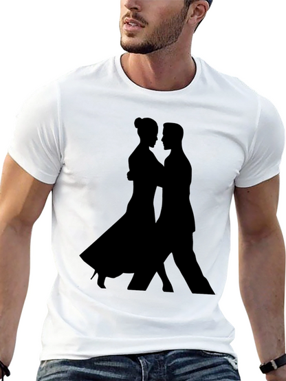Tango Silhouette Graphic Tee - Sleek Black Shirt