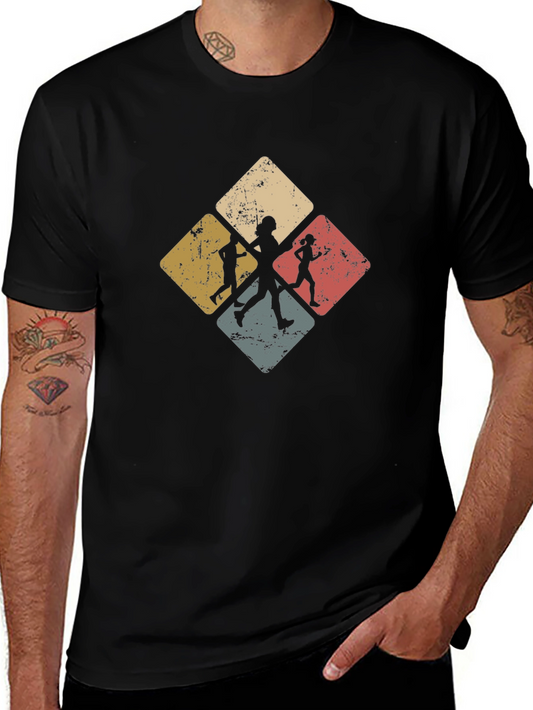 Retro Runners T-Shirt Vintage Style Graphic Tee