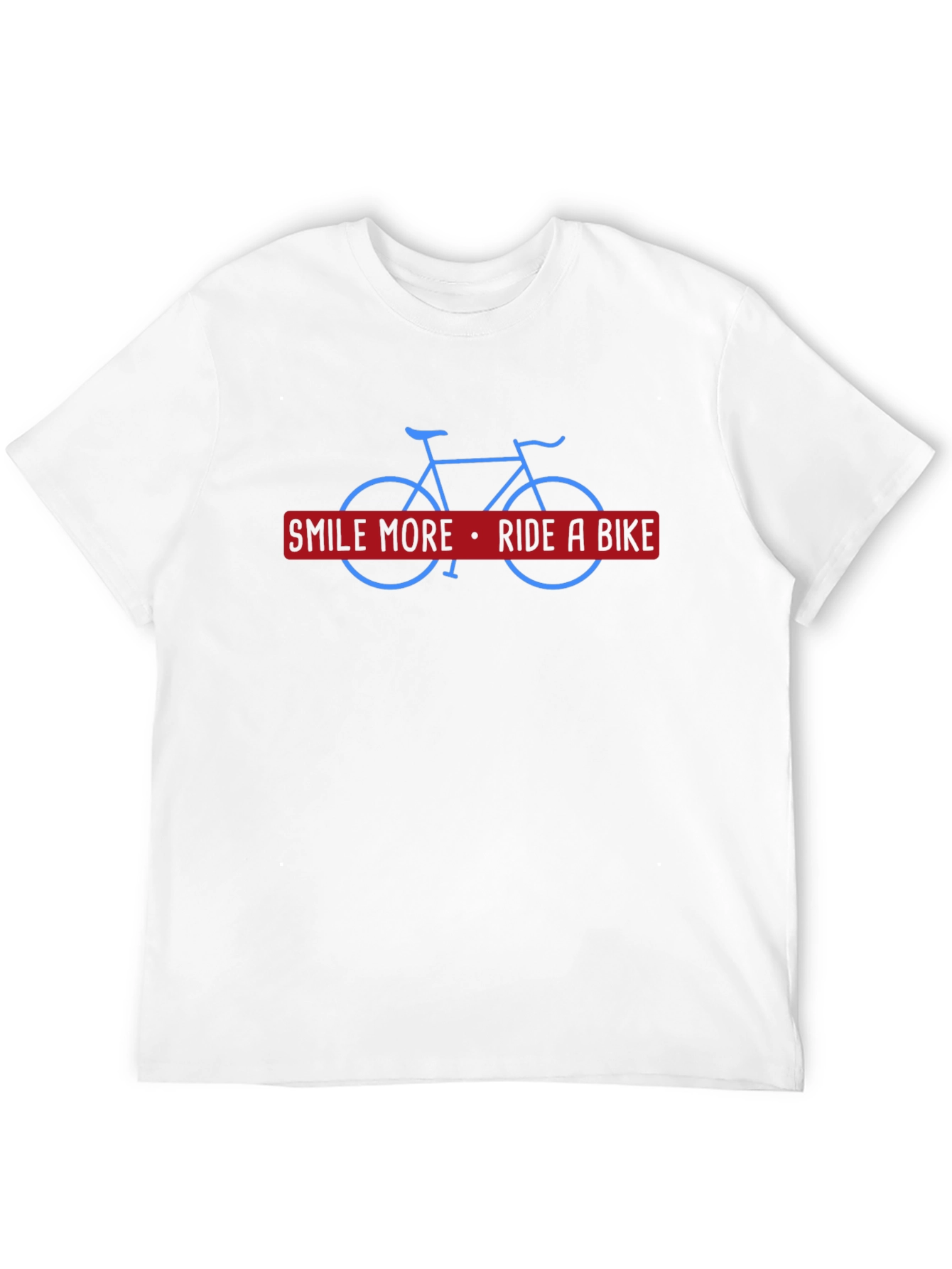 Smile More Ride a Bike Black T-Shirt