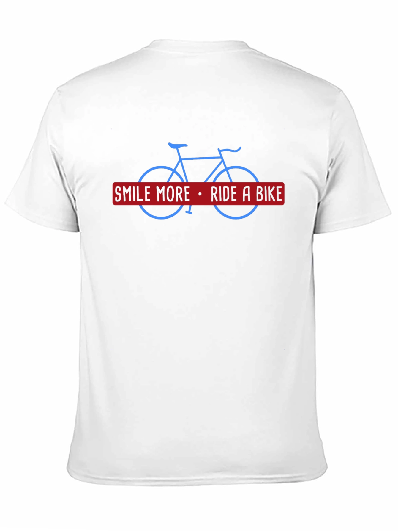 Smile More Ride a Bike Black T-Shirt