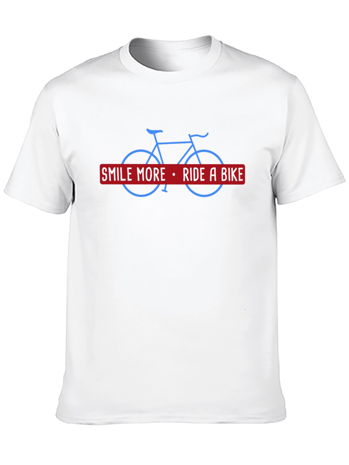 Smile More Ride a Bike Black T-Shirt