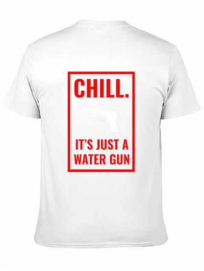 Chill Water Gun Graphic Tee - Black