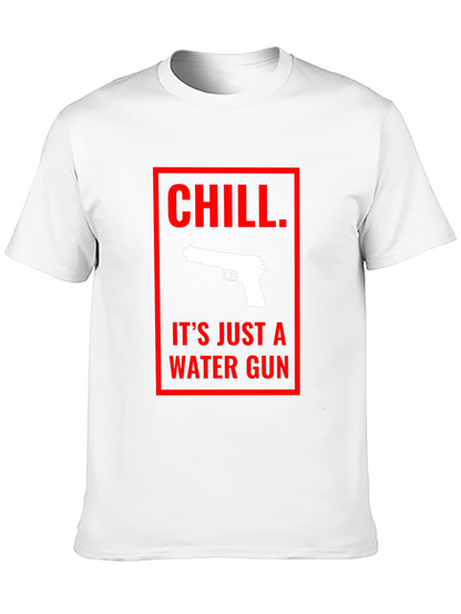 Chill Water Gun Graphic Tee - Black