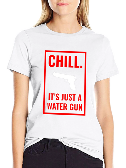 Chill Water Gun Graphic Tee - Black