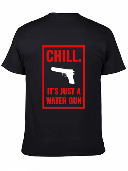 Chill Water Gun Graphic Tee - Black