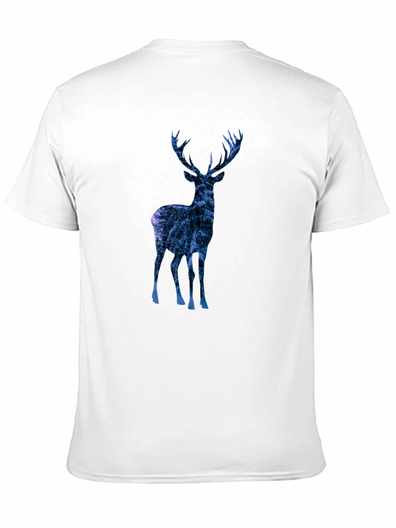Deer Silhouette Graphic Tee - Mens Black T-Shirt
