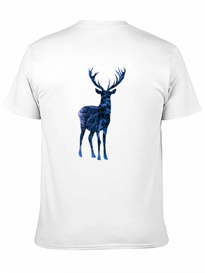Deer Silhouette Graphic Tee - Mens Black T-Shirt