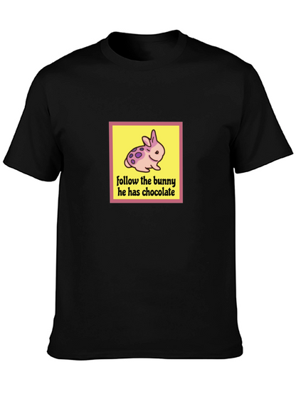 Follow the Bunny T-Shirt - Easter Chocolate
