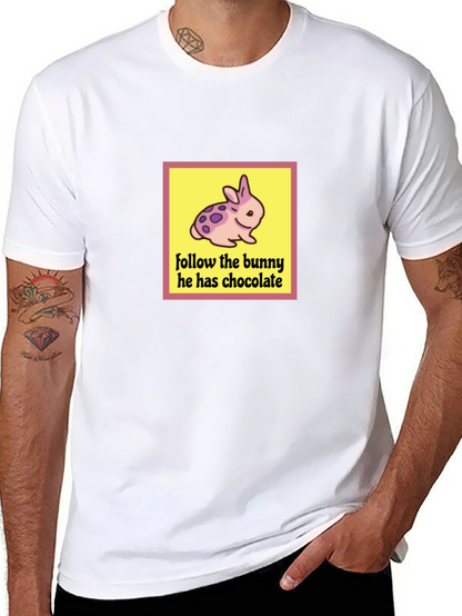 Follow the Bunny T-Shirt - Easter Chocolate
