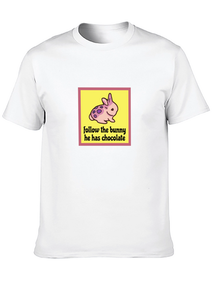 Follow the Bunny T-Shirt - Easter Chocolate