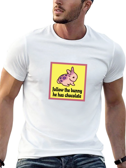 Follow the Bunny T-Shirt - Easter Chocolate