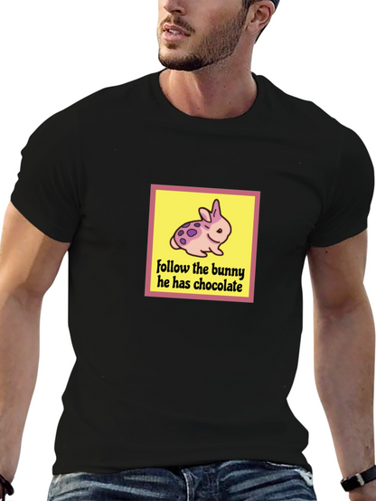 Follow the Bunny T-Shirt - Easter Chocolate