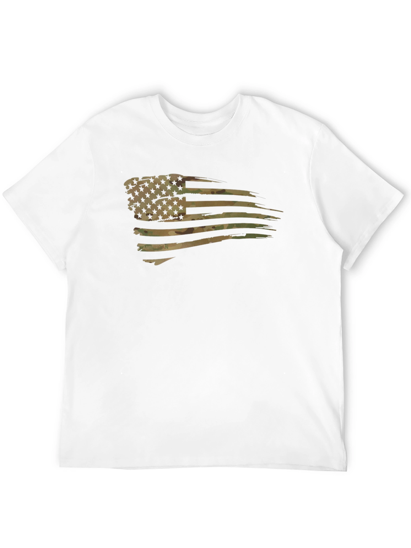 American Flag Camo Mens T-Shirt