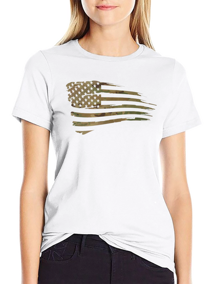 American Flag Camo Mens T-Shirt
