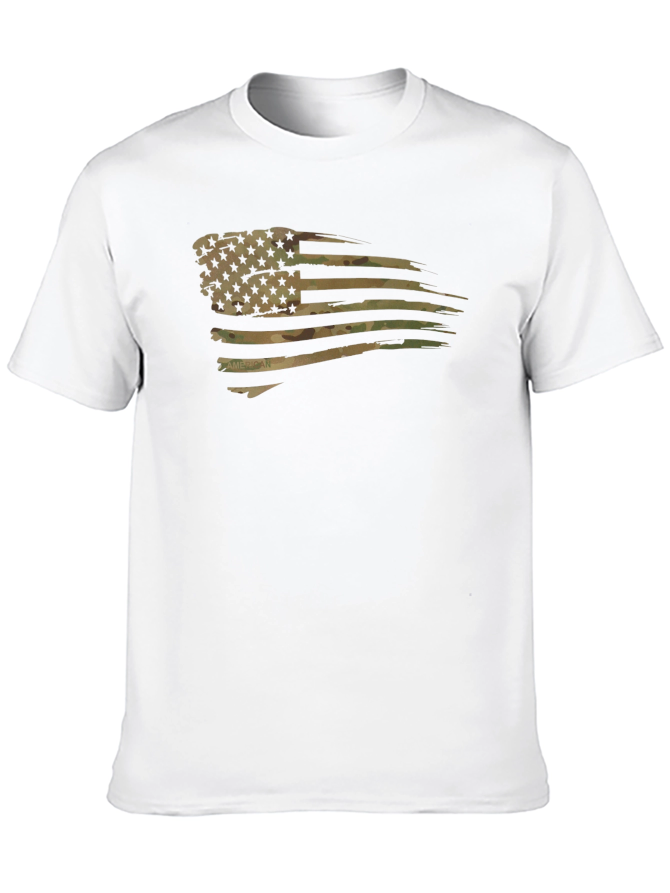 American Flag Camo Mens T-Shirt