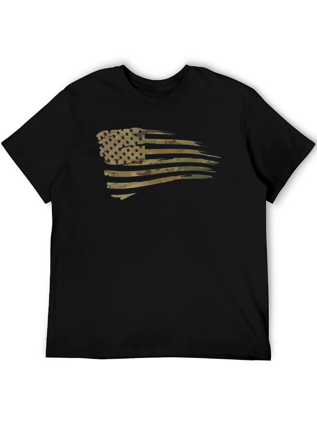 American Flag Camo Mens T-Shirt