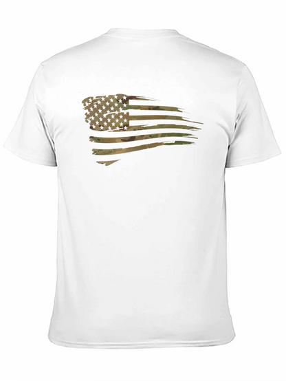 American Flag Camo Mens T-Shirt