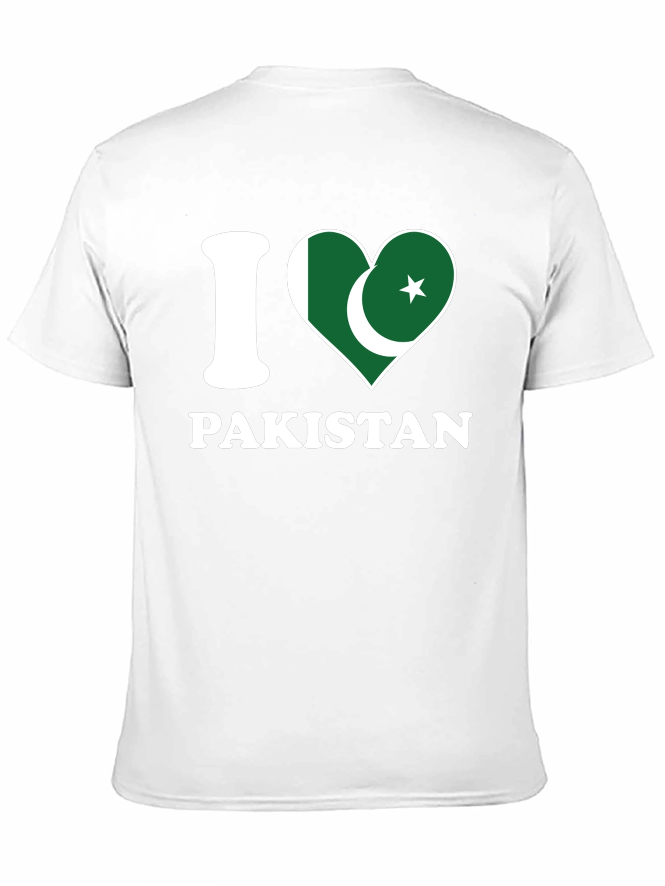 I Love Pakistan T-Shirt - Country Flag Heart Design