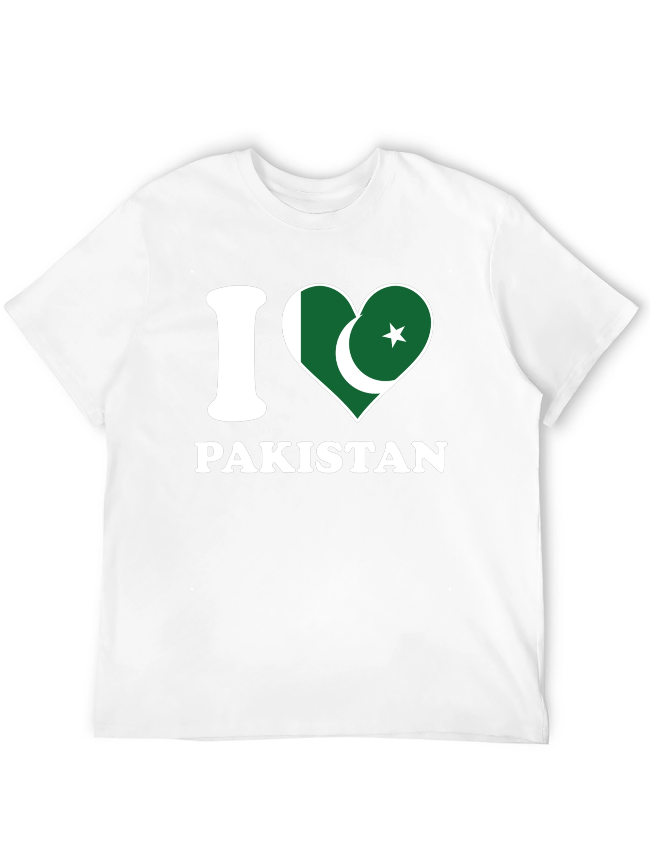 I Love Pakistan T-Shirt - Country Flag Heart Design