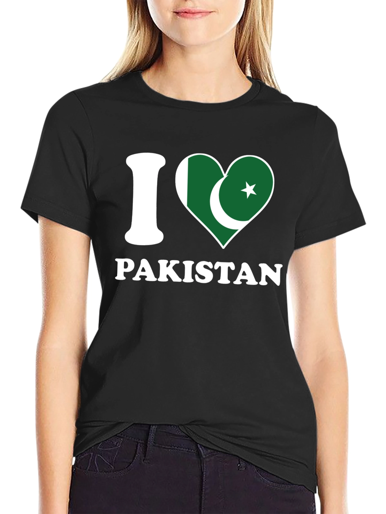 I Love Pakistan T-Shirt - Country Flag Heart Design