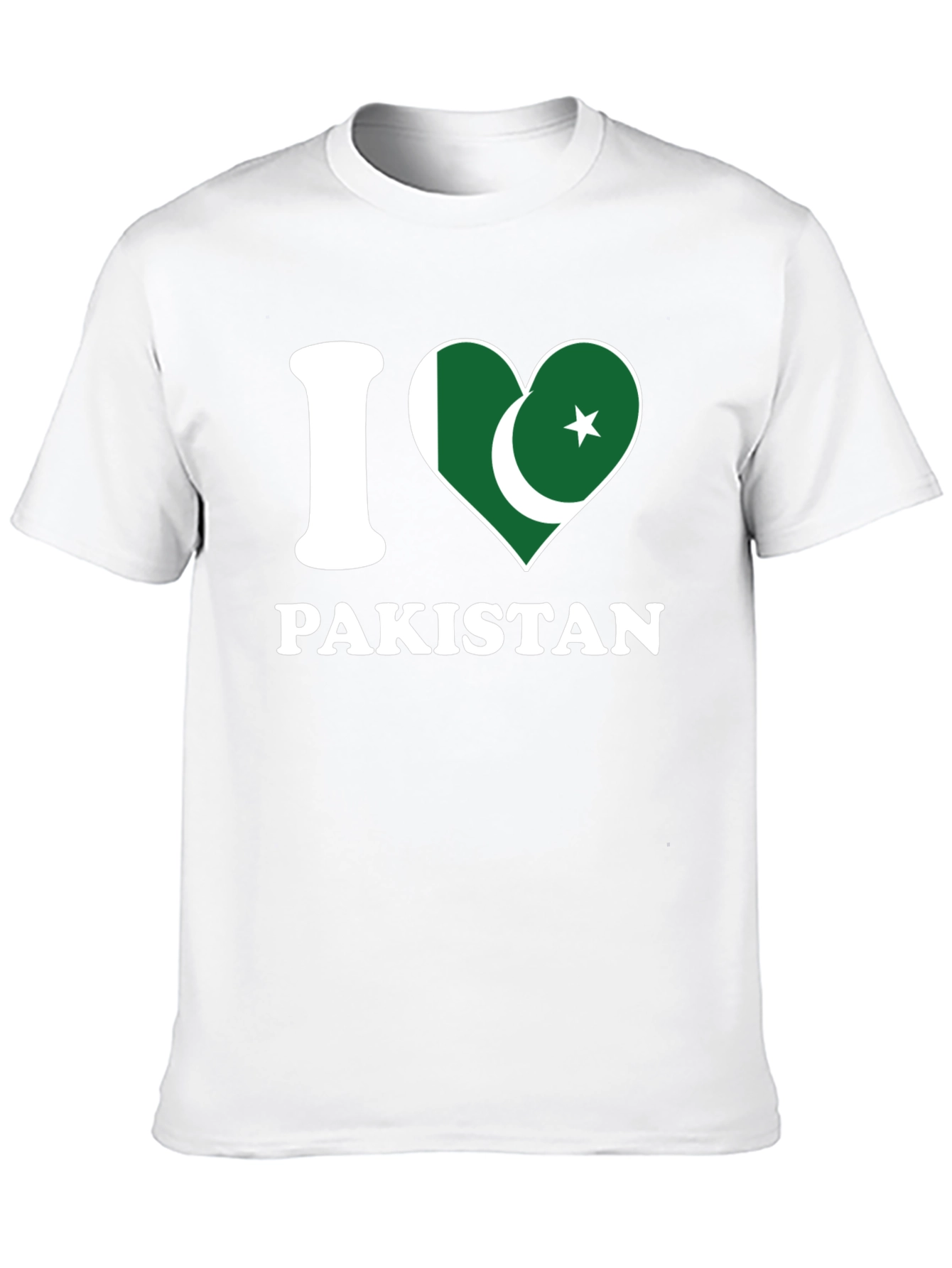I Love Pakistan T-Shirt - Country Flag Heart Design