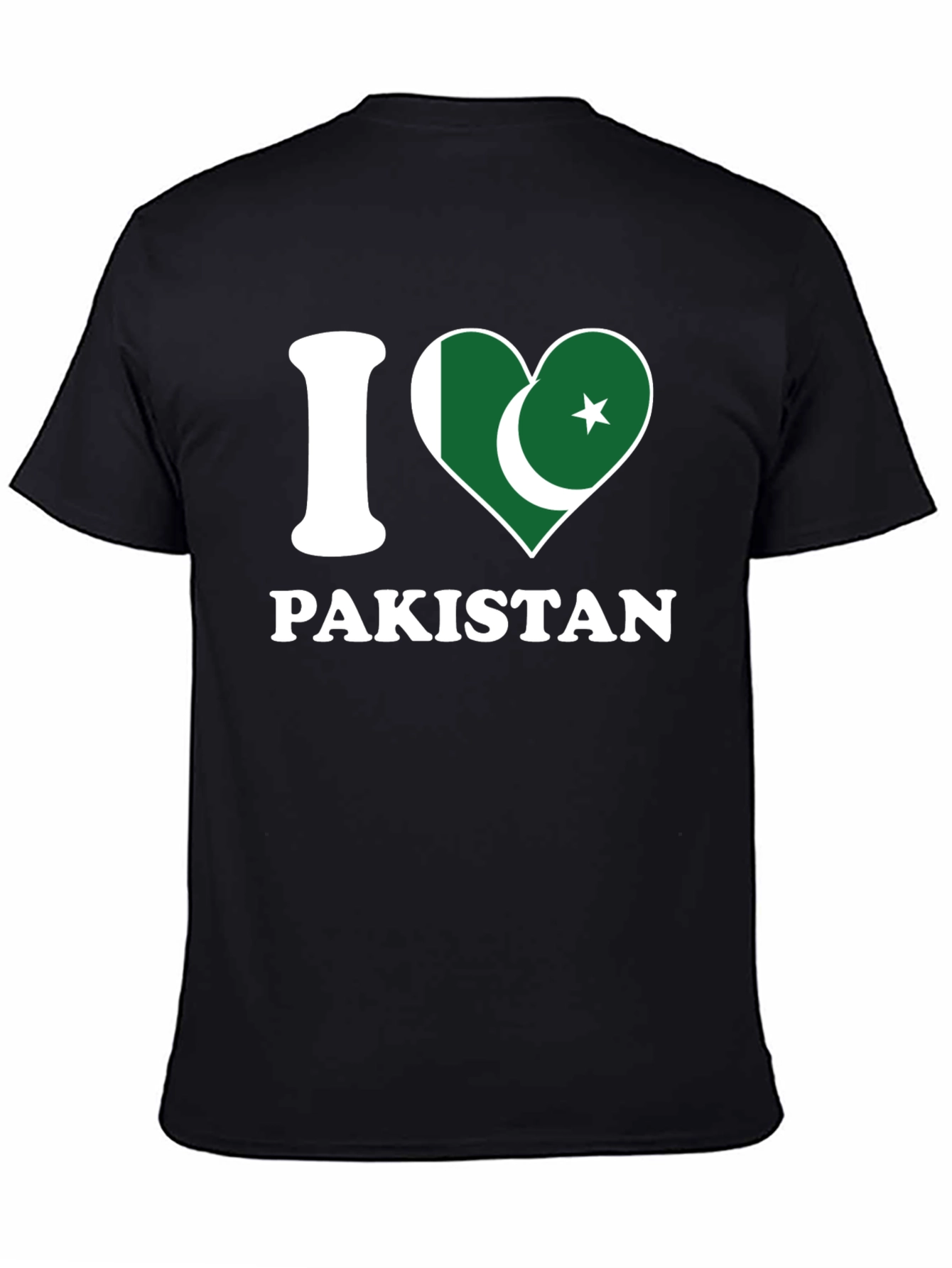 I Love Pakistan T-Shirt - Country Flag Heart Design