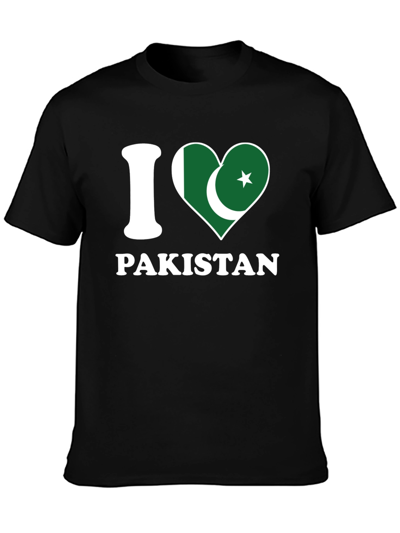 I Love Pakistan T-Shirt - Country Flag Heart Design