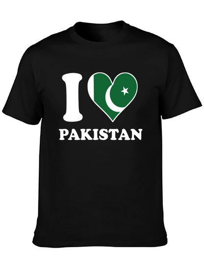 I Love Pakistan T-Shirt - Country Flag Heart Design