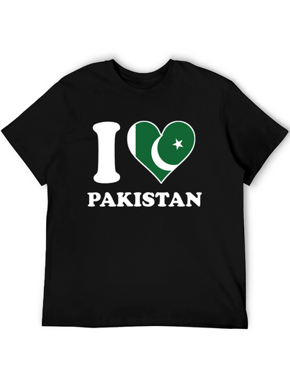 I Love Pakistan T-Shirt - Country Flag Heart Design
