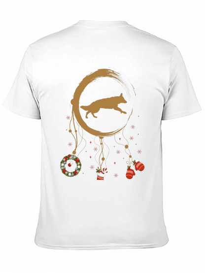 Festive Dog Dreamcatcher Graphic Tee
