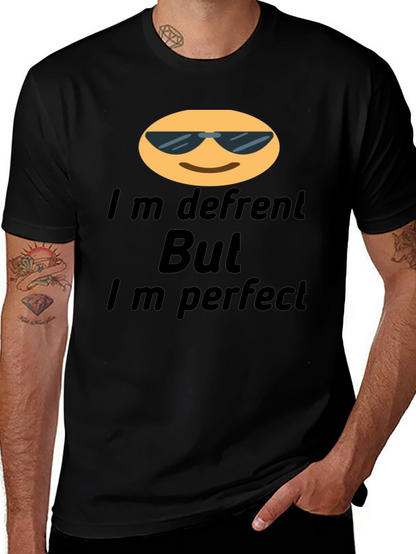 Cool Emoji T-Shirt: Im Different But Im Perfect