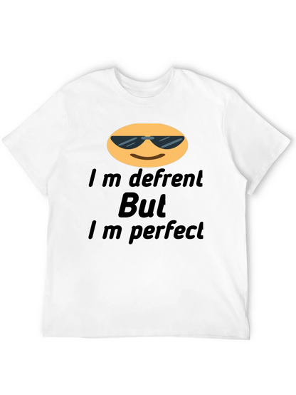 Cool Emoji T-Shirt: Im Different But Im Perfect