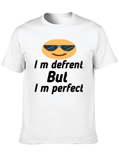 Cool Emoji T-Shirt: Im Different But Im Perfect