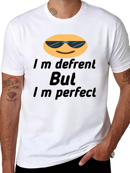 Cool Emoji T-Shirt: Im Different But Im Perfect