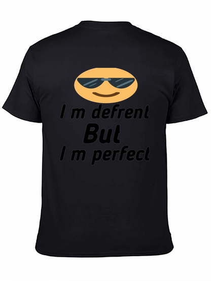 Cool Emoji T-Shirt: Im Different But Im Perfect