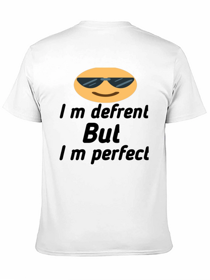 Cool Emoji T-Shirt: Im Different But Im Perfect