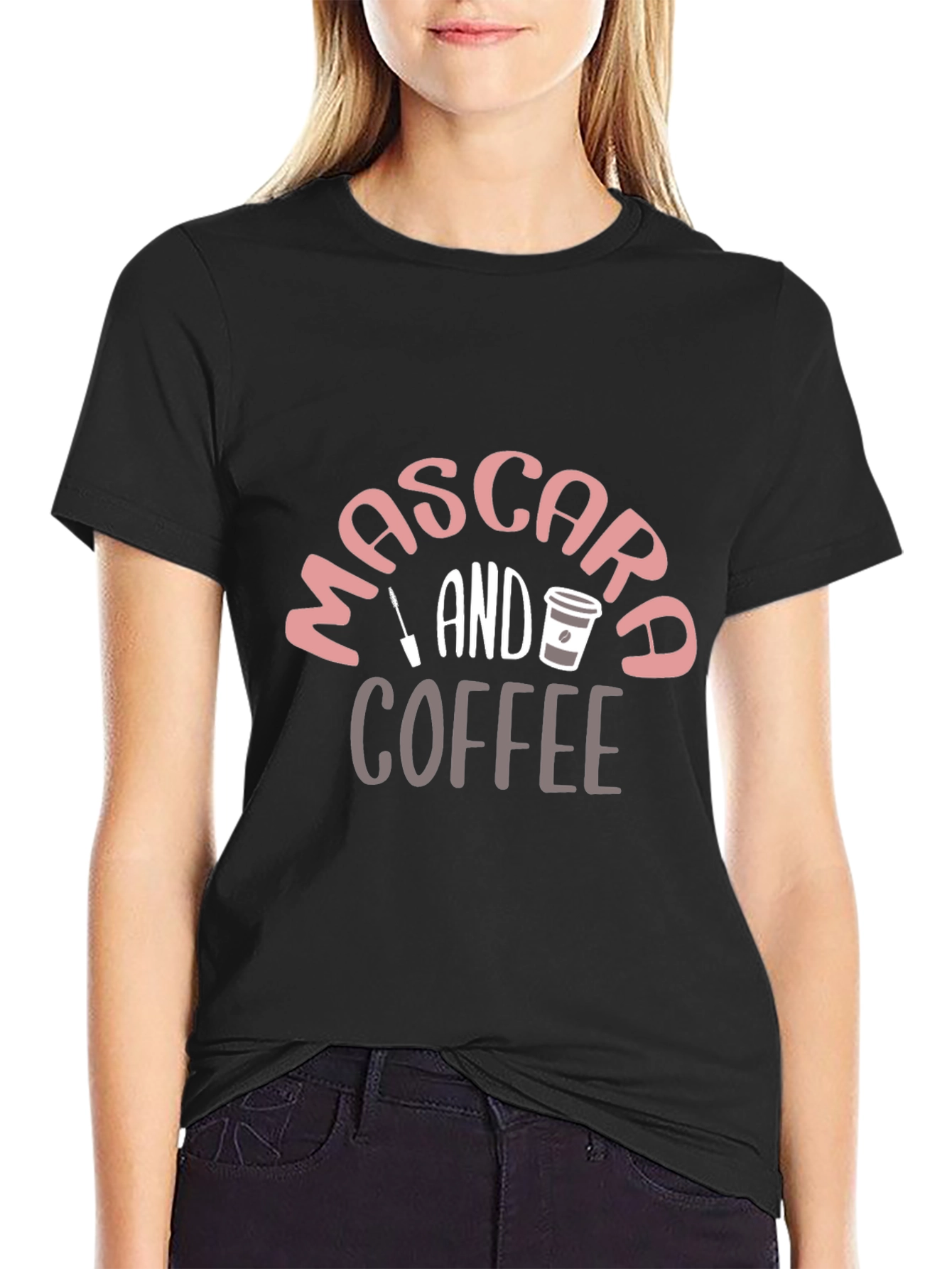 Mascara and Coffee Graphic Tee