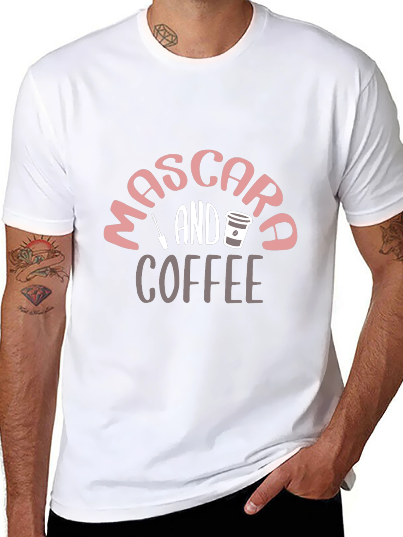 Mascara and Coffee Graphic Tee